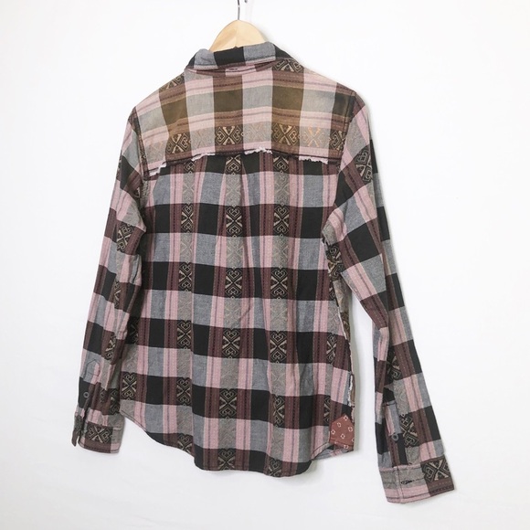 Free People We The Free patchwork button down shirt - Picture 9 of 10